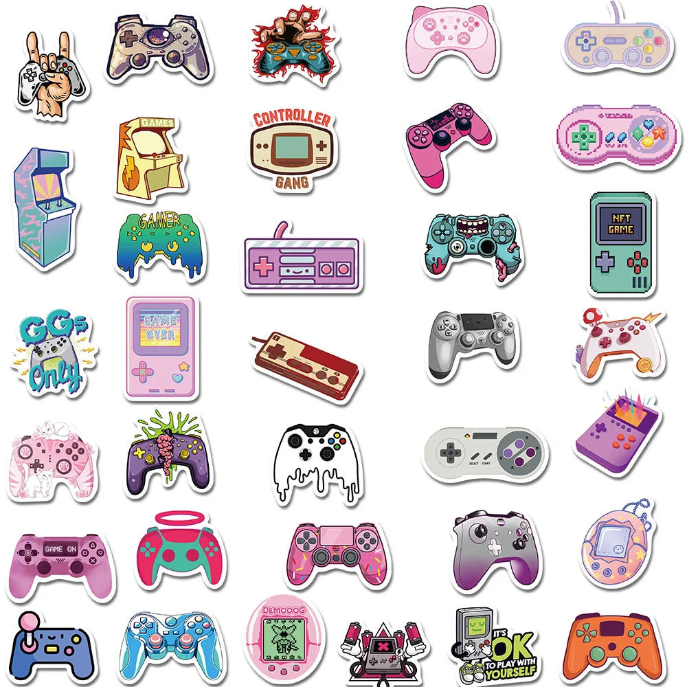 60PCS cartoon handle graffiti stickers, personalized, fashionable and creative DIY trend decorative exquisite stickers, toys, refrigerators, mugs, helmets, guitars, popular stickers