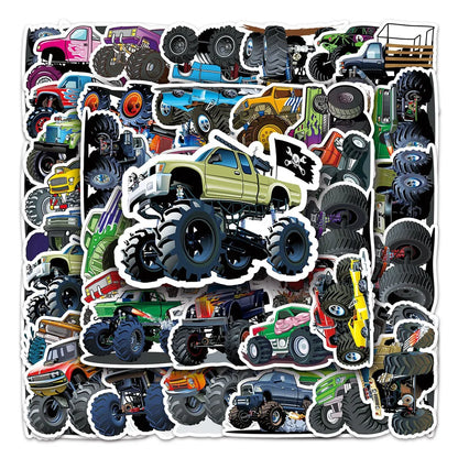 50PCS Cart Cartoon Graffiti Waterproof Sticker Personalized Creative Decoration Trend RefrigeratorCupGuitarHelmet