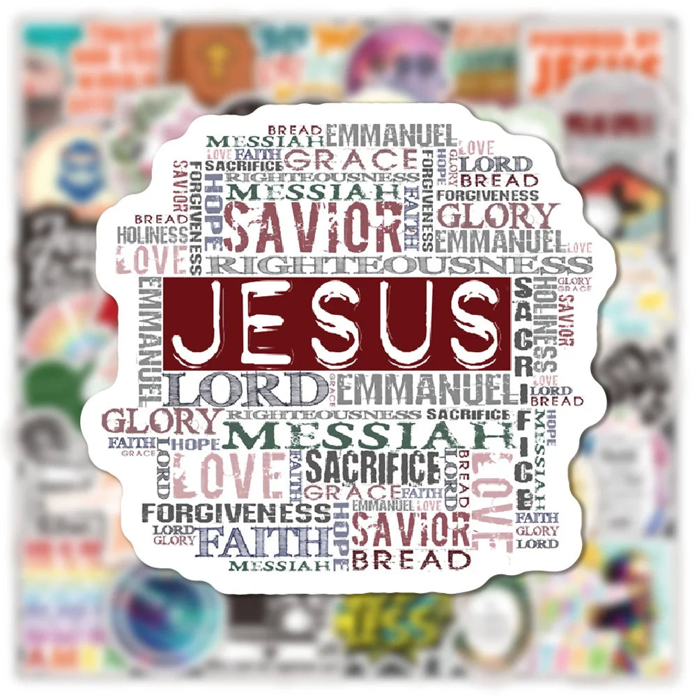 50PCS Prayer Classical Chinese Graffiti Sticker Bicycle TV Notebook Electric Car Water Cup Personality Skateboard