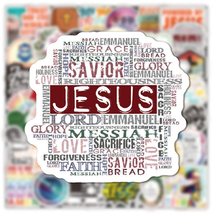 50PCS Prayer Classical Chinese Graffiti Sticker Bicycle TV Notebook Electric Car Water Cup Personality Skateboard