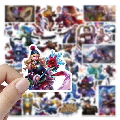 50PCS Games Mobile Legends Endless Duel Graffiti Waterproof Sticker Suitcase Notebook Refrigerator Skate board Helmet