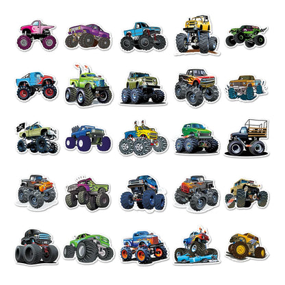 50PCS Cart Cartoon Graffiti Waterproof Sticker Personalized Creative Decoration Trend RefrigeratorCupGuitarHelmet