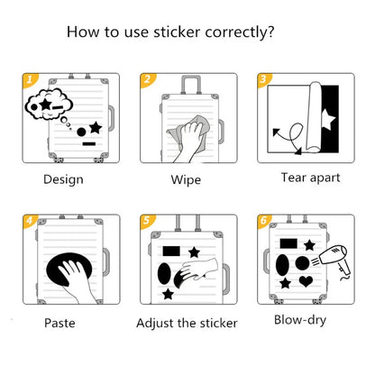 50PCS Black and White Horror Movie Theme Graffiti Waterproof Sticker Luggage Guitar Laptop Skateboard Helmet