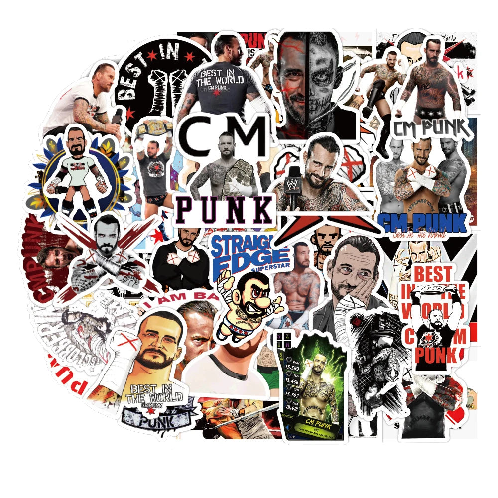 50PCS Boxing League Brooks Graffiti Stickers Cup Laptop Luggage Children Toys Waterproof Exquisite Stickers