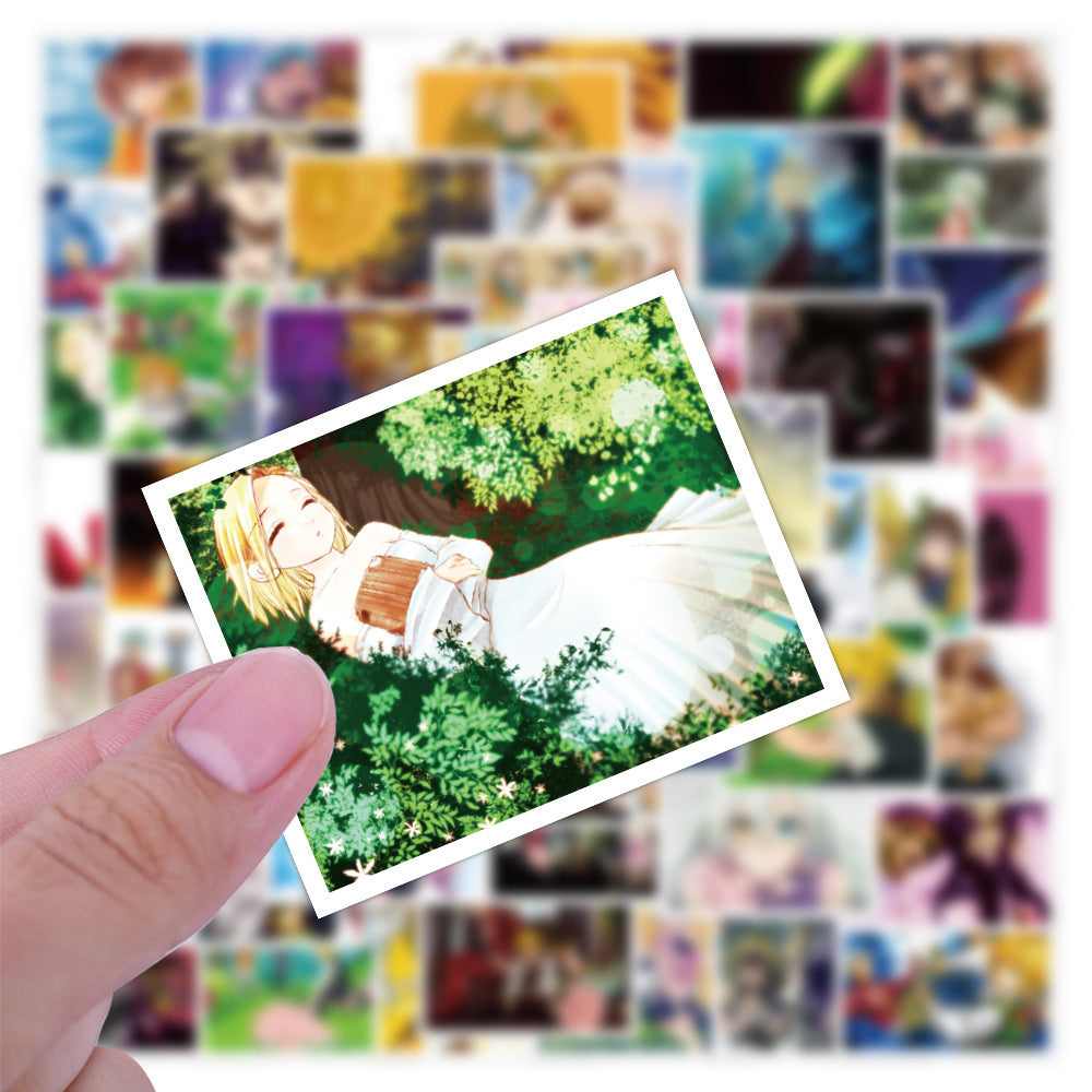 50PCS Seven Deadly Sins Anime Inspired Stickers - Holy Knight Rebellion Decals for Moral Complexity Journals, Fallen Virtue Maps & Sin Redemption Projects