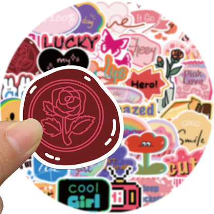 40PCS cartoon European and American retro style graffiti stickers, personalized, fashionable, creative and trendy DIY decorative exquisite stickers, helmets, skateboards, water cups, guitars, popular decal toys