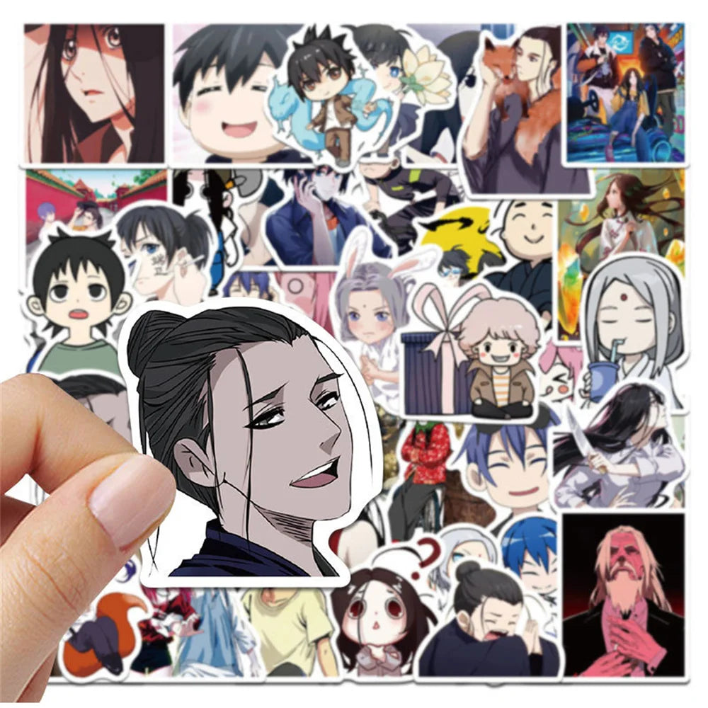 50PCS    AnimationUnder One Person Personalized Graffiti Sticker Notebook Computer Skateboard Decoration Waterproof