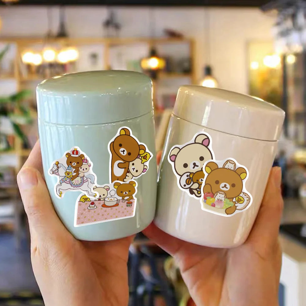 50PCS Cartoon Nature Animal Graffiti Stickers Cartoon Waterproof Stickers Skateboard Suitcase Decorative Stickers