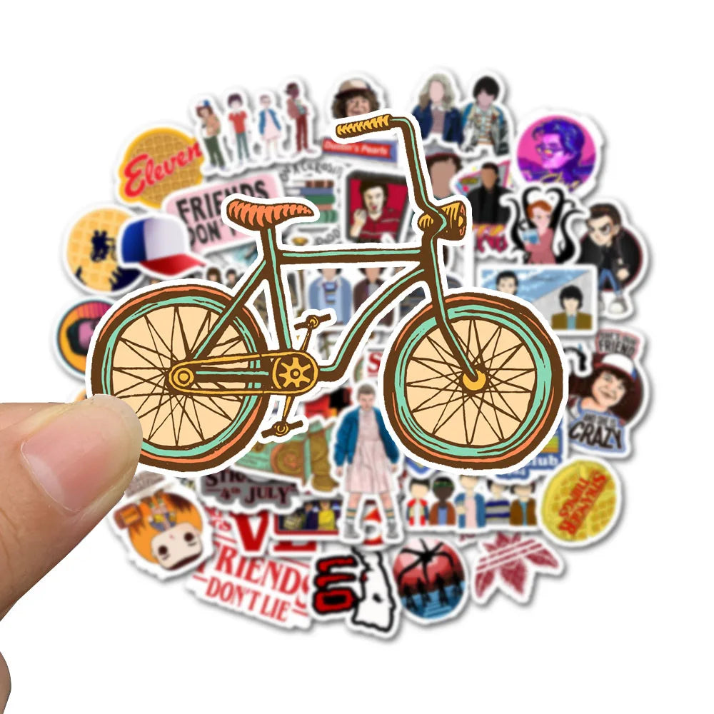 50PCS Cartoon Graffiti Personalized Luggage Car Helmet Water Cup Mobile Phone Shell Guitar Sticker Decoration