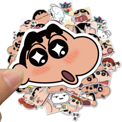 50PCS Popular Anime Graffiti Stickers Cartoon Waterproof Stickers Skateboard Luggage Decorative Stickers