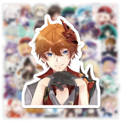 50PCS New Anime Game Genshin Graffiti Stickers Suitcase Guitar Car Skateboard Water Cup Waterproof Stickers