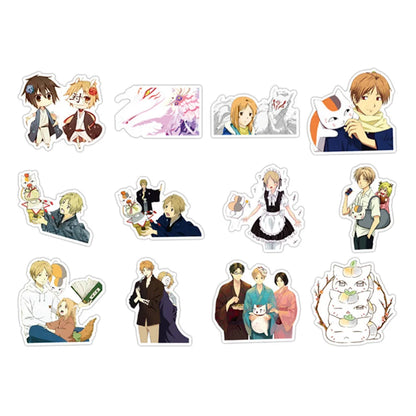 50PCS Anime Natsume’s Book of Friends Cute Spot Stickers Water Cup Luggage Laptop iPad Skateboard PVC Decoration