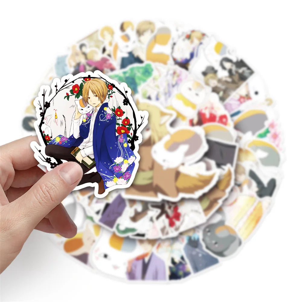 50PCS Cartoon Natsume Friends Book Anime Series Exquisite Graffiti For Guitar Suitcase Laptop Ipai Sticker