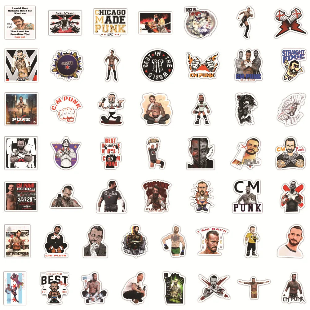 50PCS Boxing League Brooks Graffiti Stickers Cup Laptop Luggage Children Toys Waterproof Exquisite Stickers