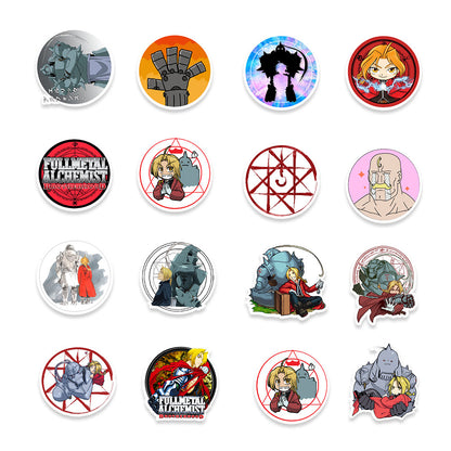 50PCS Fullmetal Alchemist Stickers - Anime Alchemy Decals for Laptops, Notebooks, Water Bottles & Manga Fan Gifts