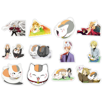 50PCS Anime Natsume’s Book of Friends Cute Spot Stickers Water Cup Luggage Laptop iPad Skateboard PVC Decoration
