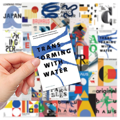 40PCS Art Poster Cartoon Graffiti Stickers Personalised Fashion Creative DIY Decorative Stickers Skateboards Water Cups Helmets Guitars Popular Fine Decals Toys