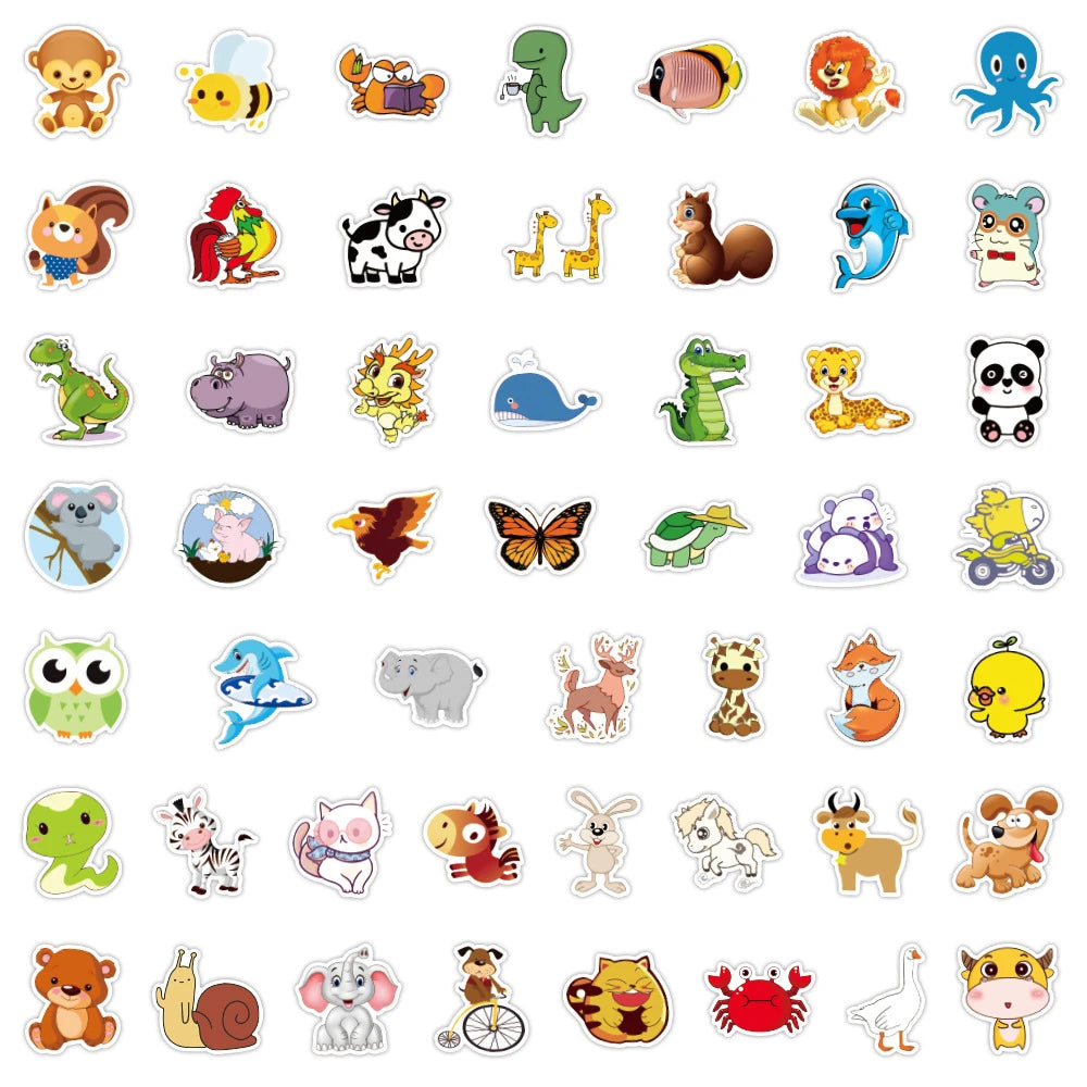 50PCS Retro Mushroom Personality Graffiti Sticker Skateboard Luggage Water Cup Refrigerator Waterproof