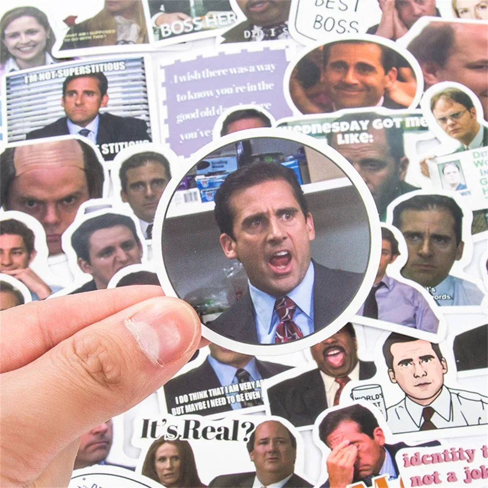 50PCS American Drama Office The Office Suitcase Trolley Suitcase Suitcase Stickers Computer Waterproof Stickers