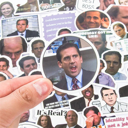 50PCS American Drama Office The Office Suitcase Trolley Suitcase Suitcase Stickers Computer Waterproof Stickers