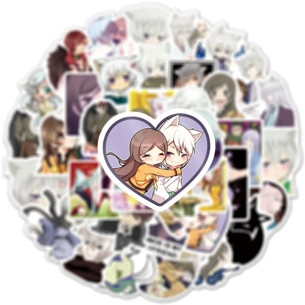 50PCS Kamisama Love Anime Manga Sticker Kids Gift Graffiti DIY Diary Skateboard Laptop Ipad Waterproof Sticker