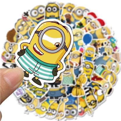 50PCS Classic Anime Doodle Stickers for Water Bottles, Helmets, Skateboards, Bags, and More Exquisite Desktop and Holiday Decor Decals