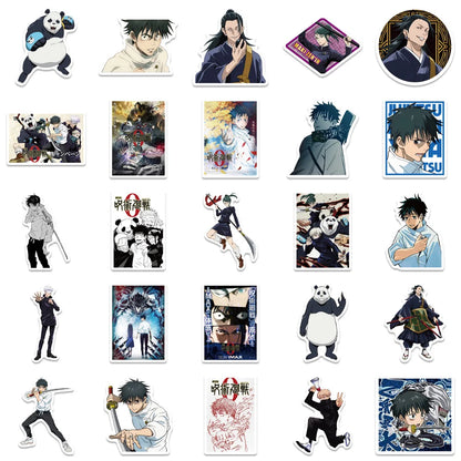 50PCS Japanese Anime Jujutsu Kaisen Graffiti Stickers Laptop Trolley Case Water Cup Waterproof Stickers