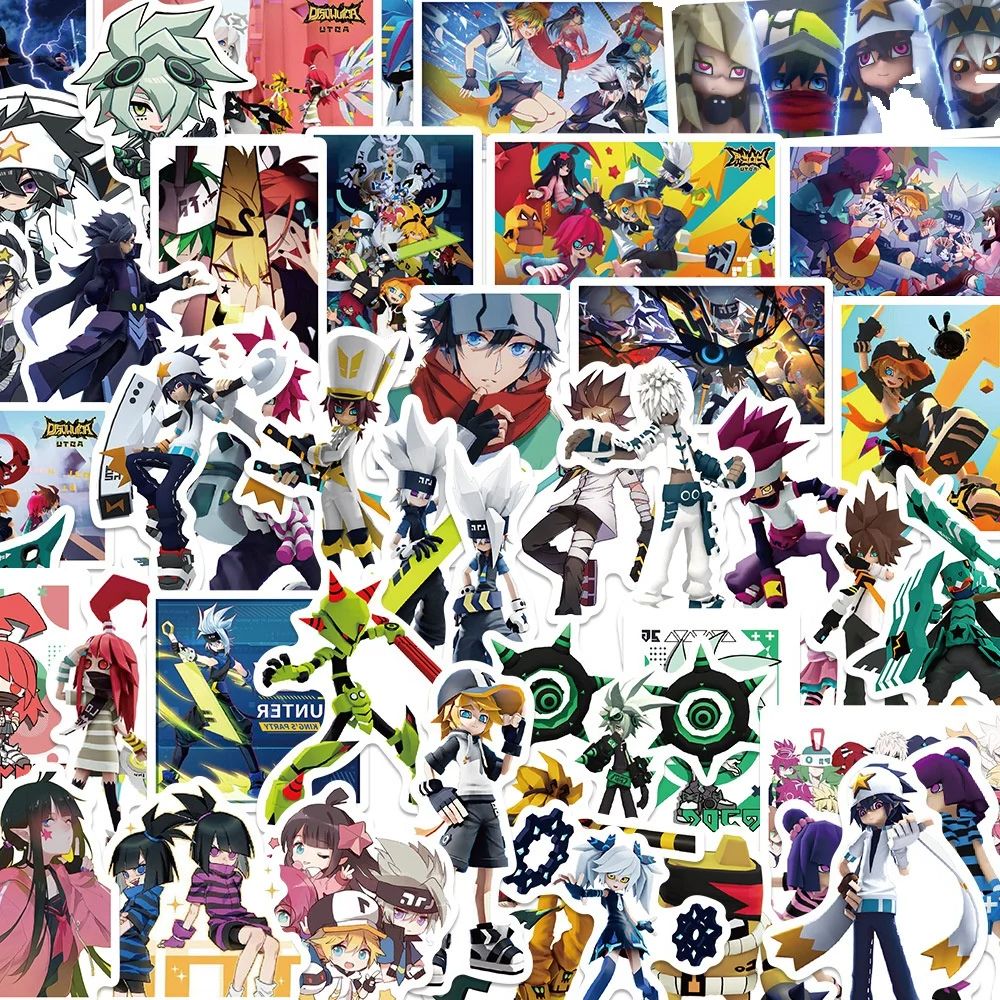 50PCS Animation Convex World Personalized Graffiti Stickers DIY Laptop Handbook Water Cup