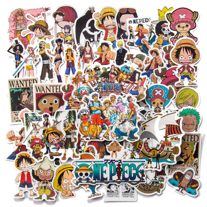 50PCS New One Piece Personality Trend Graffiti Stationery Mobile Phone Shell Decorative Sticker Suitcase Sticker
