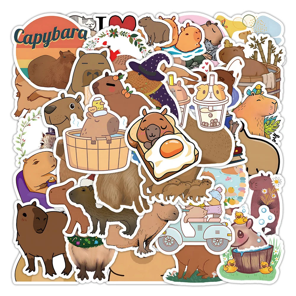 50PCS Cartoon Banana Sticker Graffiti Plant iPad Desk Notebook Helmet  Computer Pattern Scrapbook Toy Decoration