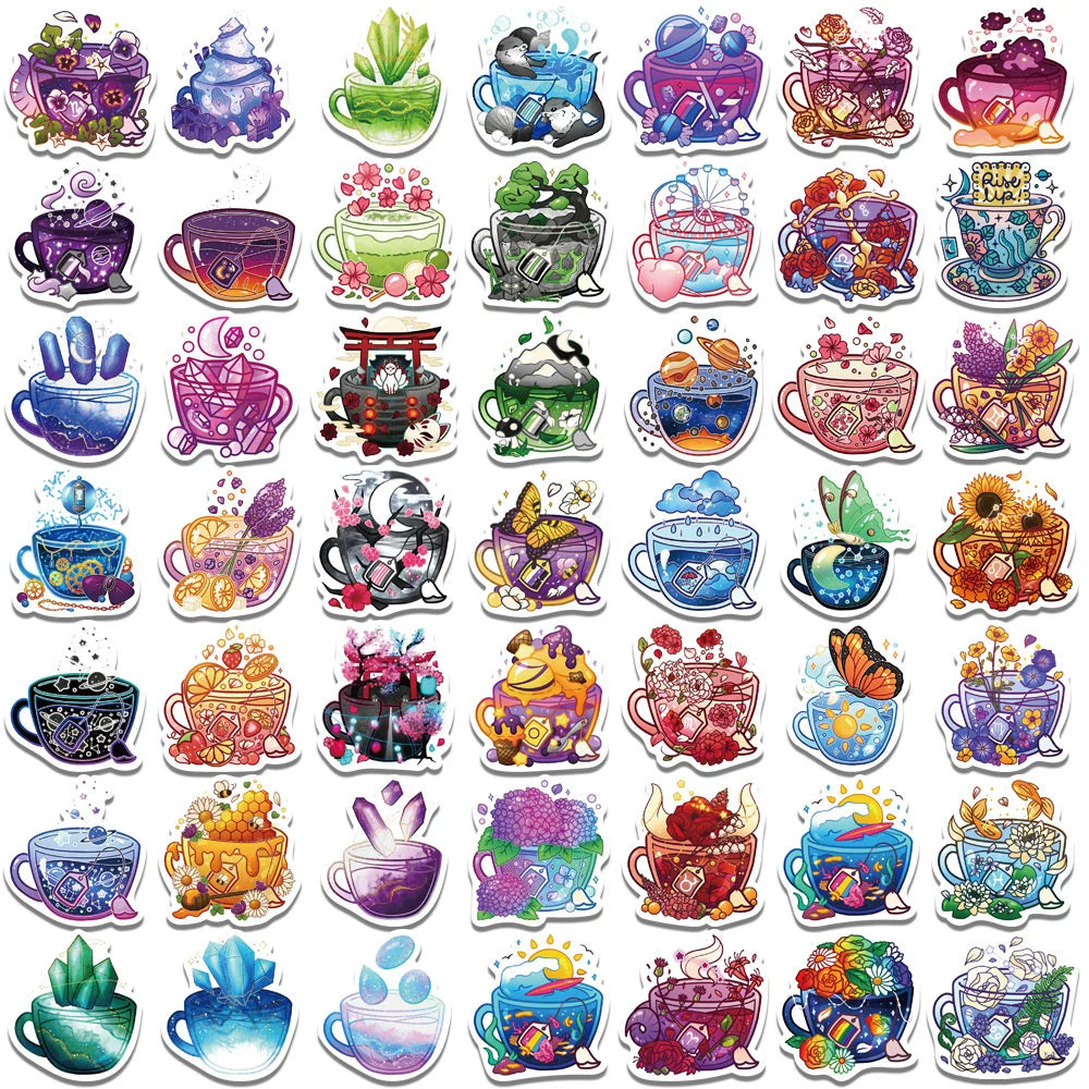 49 pieces of whimsical cartoon graffiti stickers, personalized, fashionable and creative DIY decorative stickers, water cups, helmets, refrigerators, skateboards, guitars, popular sticker toys