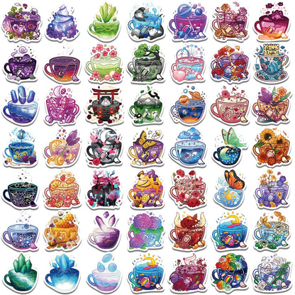 49 pieces of whimsical cartoon graffiti stickers, personalized, fashionable and creative DIY decorative stickers, water cups, helmets, refrigerators, skateboards, guitars, popular sticker toys