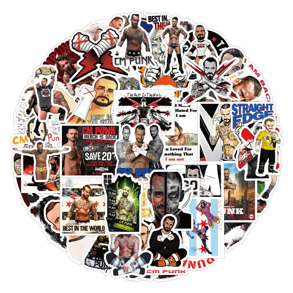 50PCS Boxing League Brooks Graffiti Stickers Cup Laptop Luggage Children Toys Waterproof Exquisite Stickers
