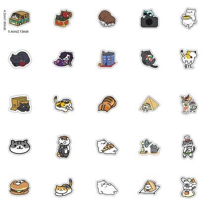 50PCS Cartoon Outdoor Travel Stickers Graffiti iPad Laptop Helmet Car Computer Pattern Scrapbook Toys Decoration