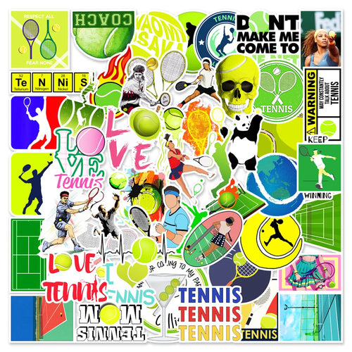 50PCS Tennis Graffiti Stickers Car Water Cup Suitcase Mobile Phone Laptop Decorative Stickers