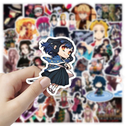 50PCS Anime Demon Slayer RIMAN Graffiti Gift Exquisite Sticker For Luggage Laptop Skateboard Cartoon Sticker