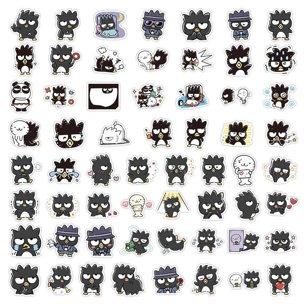 50pcs Cartoon Cool Penguin Graffiti Cute Animal Stickers Toys Luggage Laptop Ipad Phone Case Stickers