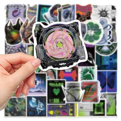 40PCS cartoon acid world graffiti stickers, personalized, fashionable, creative and trendy DIY decorative exquisite stickers, toys, skateboards, mugs, laptops, ipads, helmets, popular stickers