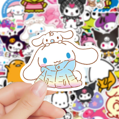 50PCS  SanrioCartoon Cute Collection Graffiti Personality Trend Guitar Sticker Water Cup Computer Suitcase Sticker