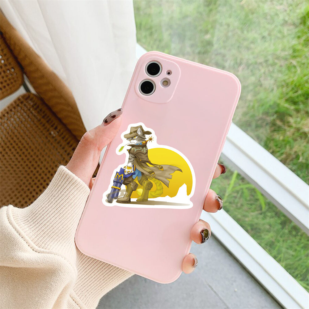 50PCS Cartoon Western Cowboy Animal Character Doodle Stickers Perfect for Suitcases, Refrigerators, Laptops, Skateboards, Water Bottles Exquisite DIY Journal Decorative Decals