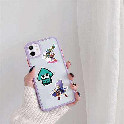 50PCS Splatoon-Inspired Stickers, Cute Cartoon Inkling & Colorful Doodle Decals for Gamers and Fans