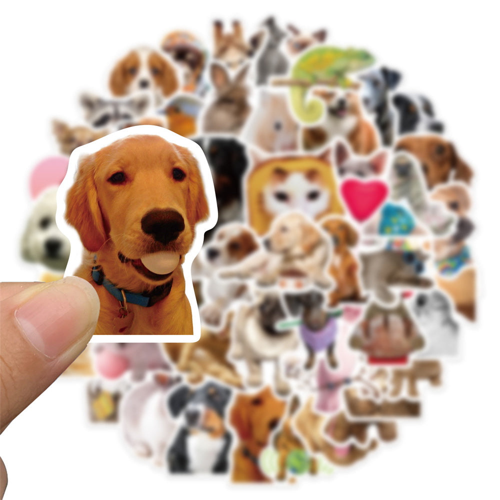 50PCS Funny Animal Doodle Stickers, Cute Cartoon Vinyl Decals for Laughter, Journals, and Kids Crafts