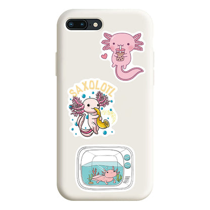 50PCS Cute Cartoon Salamander Doodle Stickers Perfect for Suitcases, Laptops, Skateboards, Water Bottles, Journals, Helmets, Pencil Cases Exquisite DIY Desktop Decor Decals