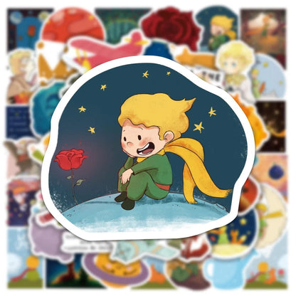 50PCS New Classic Fairy Tales Little Prince Cartoon Cute Stickers For Toys Luggage Laptop iPad Cup Stickers