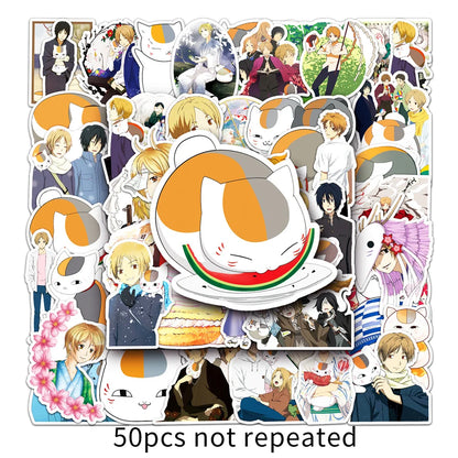 50PCS Cartoon Natsume Friends Book Anime Series Exquisite Graffiti For Guitar Suitcase Laptop Ipai Sticker