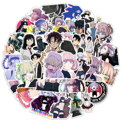 50PCS Anime All Night Song Vampire Graffiti Waterproof Sticker Personality Creative Trend Decal Skateboard Guitar