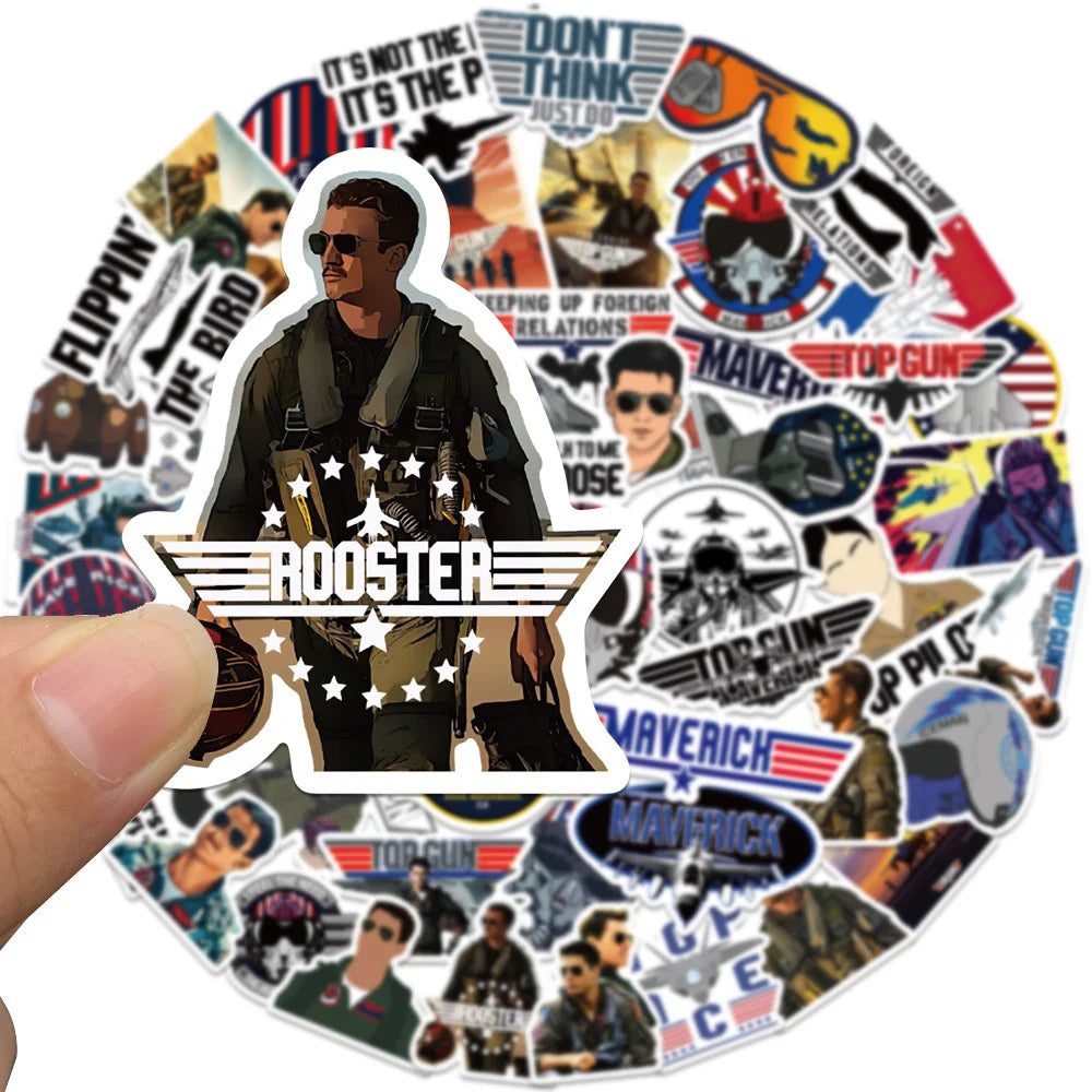50 pieces of gorgeous and unique graffiti stickers, personalized and fashionable DIY exquisite creative trend decorative stickers, mugs, toys, skateboards, helmets, guitars, and popular stickers