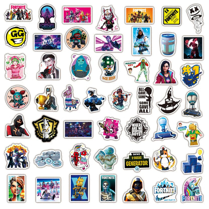 50PCS New Dark Fortress Game Graffiti Stickers Personalized Fashion Creative Exquisite Trend Decorative Decals Toys for Bicycles TV Laptops Water Cups Luggage Skateboards Helmets Popular Stickers