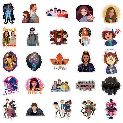 50PCS Stranger Things 4 Stickers, Vecna & Hellfire Club Cartoon Doodles for the Final Season Adventure