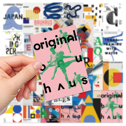 40PCS Art Poster Cartoon Graffiti Stickers Personalised Fashion Creative DIY Decorative Stickers Skateboards Water Cups Helmets Guitars Popular Fine Decals Toys